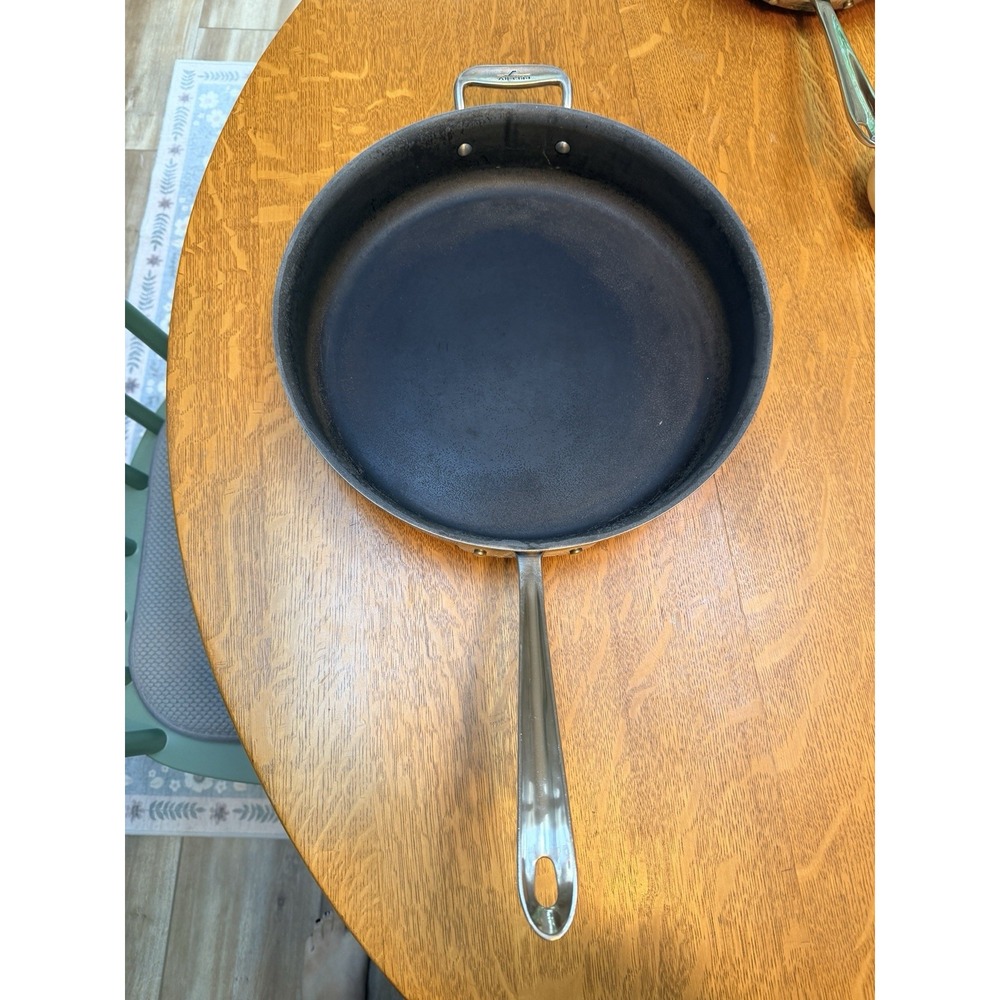 All Clad HUGE Stainless Steel + Nonstick 13.5" Frying Pan